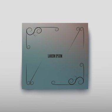 Kapak kağıt levha rengi arka plan bulanık ve soyut bir grafik desen. Vektör çizim