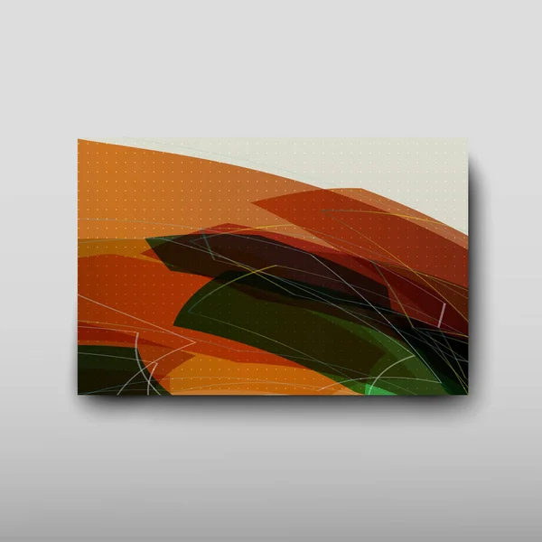 Retro tarzı renkli bir arka plan üzerine düzensizce görücü usulü satırlarının soyut bir desen kapak. Vektör çizim