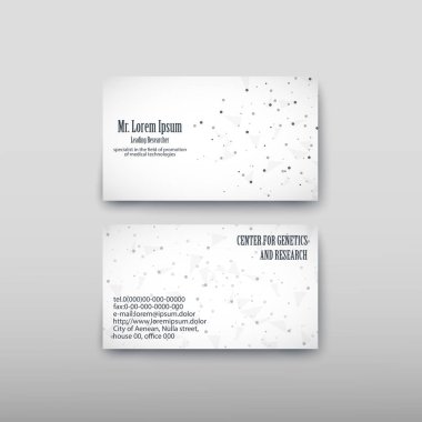 Mal ve hizmetlerin mali piyasa teşvik için müşteriler bulmak kolaylaşır kartvizit içeren iletişim bilgileri. Vektör çizim