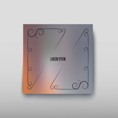 Kapak kağıt levha rengi arka plan bulanık ve soyut bir grafik desen. Vektör çizim