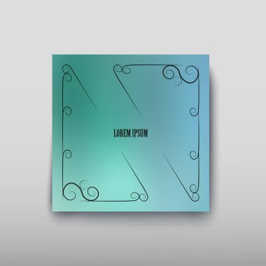 Kapak kağıt levha rengi arka plan bulanık ve soyut bir grafik desen. Vektör çizim