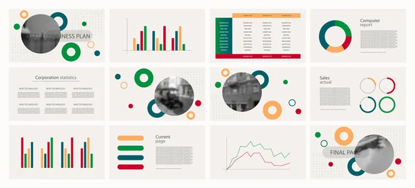 Faaliyet raporu. Gri bir arka plan üzerinde öğeleri çok renkli ve siyah. İş sunumları, pazarlama, reklam, iş kullanılan en iyi şablondan. Afiş ve el ilanı.