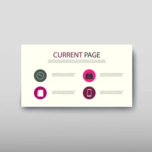 Affiche infographie information entreprise design moderne ensemble proposition annonce — Image vectorielle