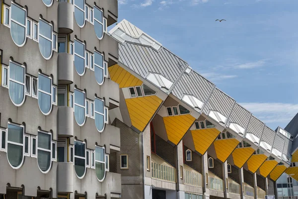 Rotterdam, Nederland-8 november 2018: Cube houses. Een set — Stockfoto