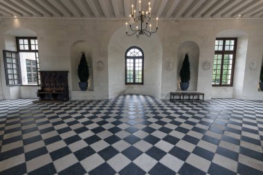 Fransa Ünlü Chenonceau kalede Medici Galerisi 