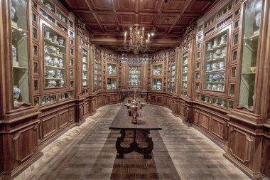 Fransa Chenonceau kalesinde Kraliçe'nin Eczacı