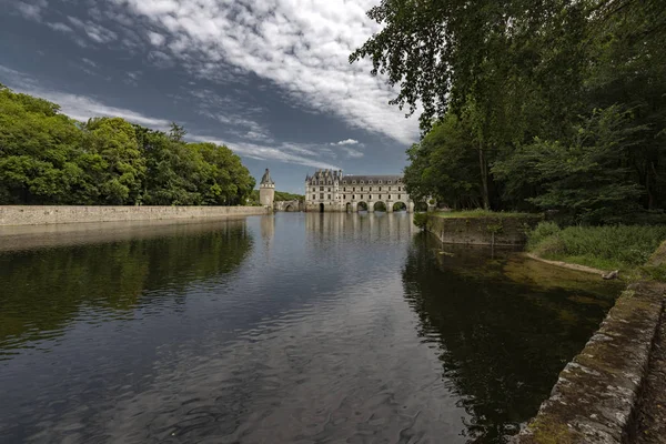 França O famoso castelo de Chenonceau no Loire Valle — Fotografia de Stock