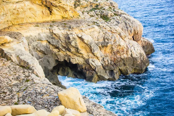 Vackra Blå Grottan Malta — Stockfoto