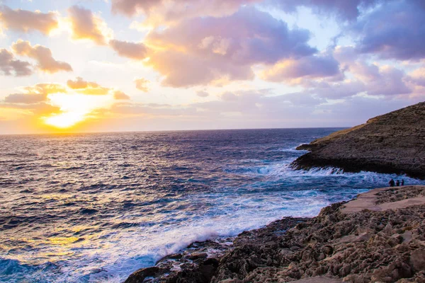 Vackra Blå Grottan Malta — Stockfoto