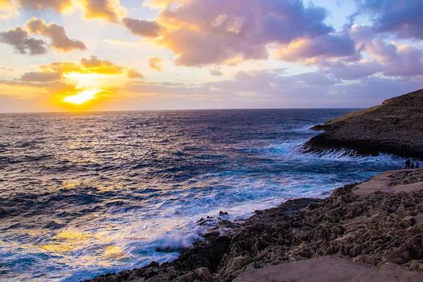 Vackra Blå Grottan Malta — Stockfoto