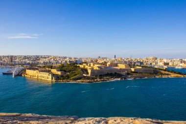 Valletta, Malta, deniz ve doğa manzarası
