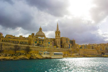 Valletta, Malta, deniz ve doğa manzarası