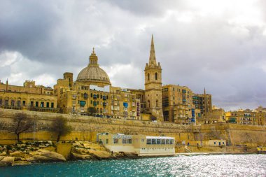 Valletta, Malta, deniz ve doğa manzarası