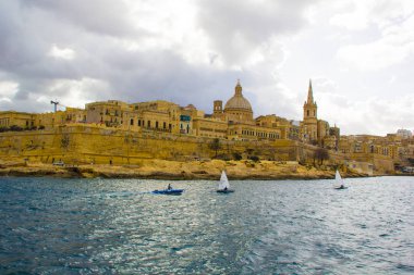 Valletta, Malta, deniz ve doğa manzarası