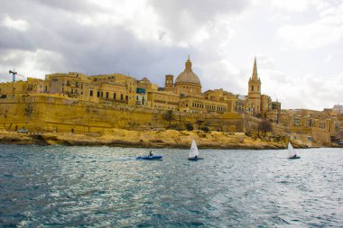 Valletta, Malta, deniz ve doğa manzarası