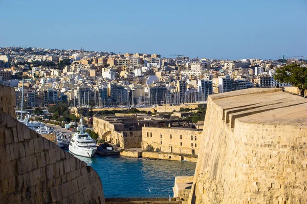 Panorama Över Valletta Malta Havet Och Vacker Natur — Stockfoto