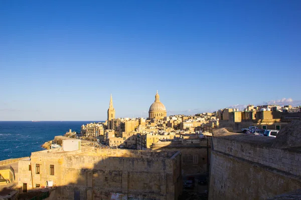 Panorama Valletta Malta Sea Beautiful Nature Views — стоковое фото