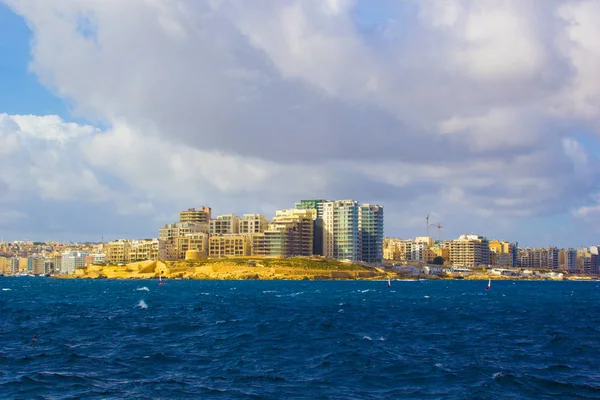 Panorama Valletta Malta Mar Belas Vistas Natureza — Fotografia de Stock