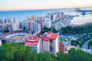 Malaga şehir panoraması