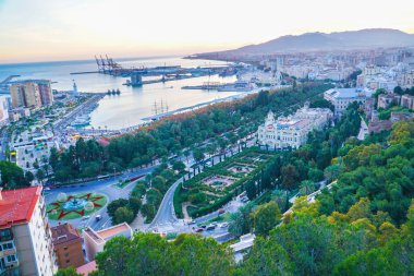 Malaga şehir panoraması
