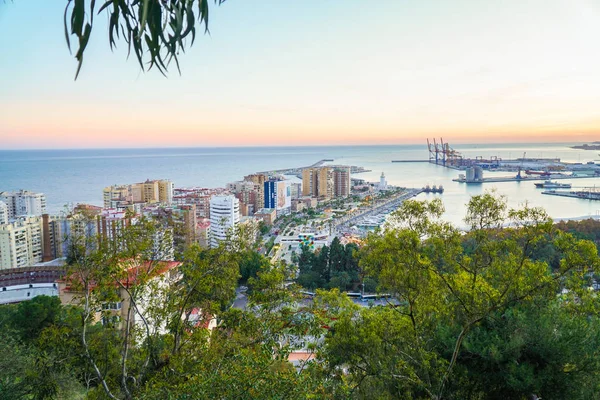 Panorama Ciudad Málaga — Foto de Stock