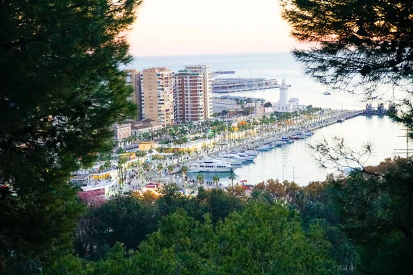 Panorama Ciudad Málaga — Foto de Stock