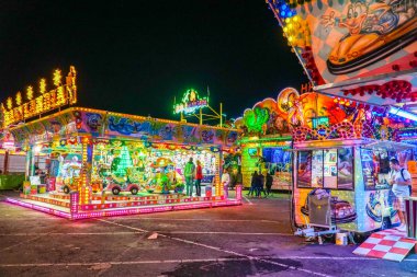 Puerto de la Cruz gece görünümü, Tenerife İspanya