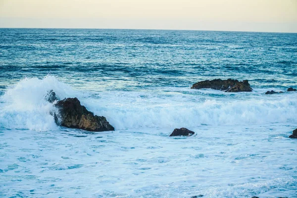 Zonsondergang Puerto Cruz Tenerife Spanje — Stockfoto