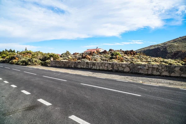 Ruta Montaña Escénica Parque Nacional Del Teide Tenerife España — Foto de Stock