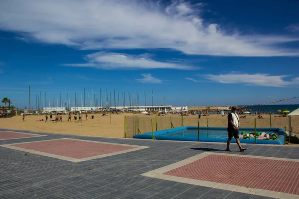 Las Playas Sitges Vacaciones Verano — Foto de Stock