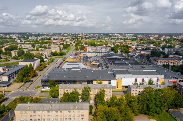 Aerial View Downtown Daugavpils City Latvia — Stock Photo, Image