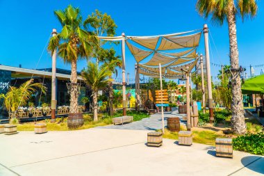 Dubai, Birleşik Arap Emirlikleri: La Mer veya Jumeira plajı halka açık bir plajdır 