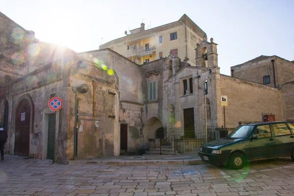Matera Italy Panoramic View Town Matera Italy Historic Buildings Объект — стоковое фото
