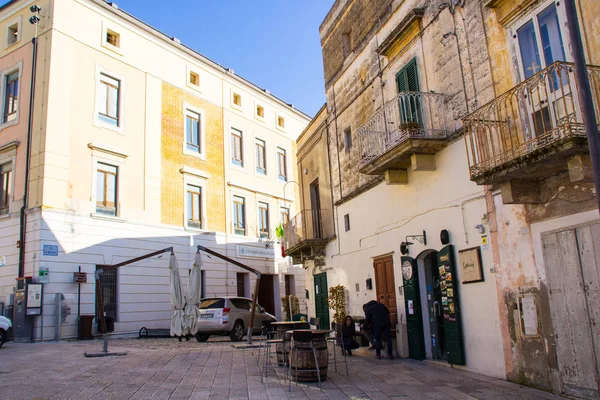 Matera Olaszország Panorámás Kilátás Olaszországi Matera Városára Történelmi Épületekkel Unesco — Stock Fotó