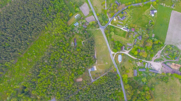 Schöne Panorama Luftaufnahme Von Einer Fliegenden Drohne Über Der Sonnigen — Stockfoto
