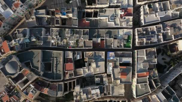 Krásné Panoramatické Letecké Video Létání Drone Molfetta Nábřeží Staré Město — Stock video