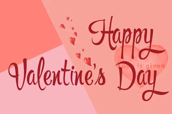 Handwritten Valentines Day Calligraphy — Stock Photo, Image