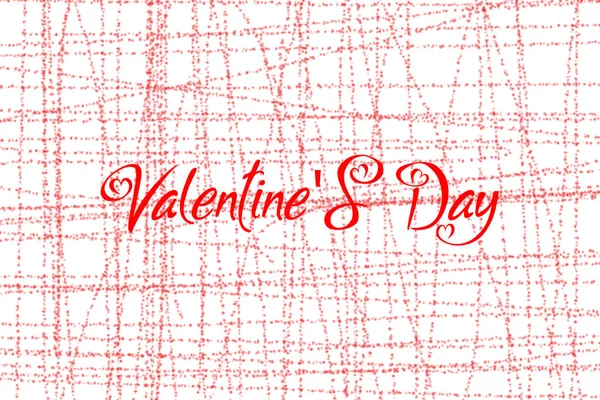 Scrittura a matita su sfondo matita, o pennello, giorno di San Valentino, per banner, certificati, marketing, giveaway — Foto Stock