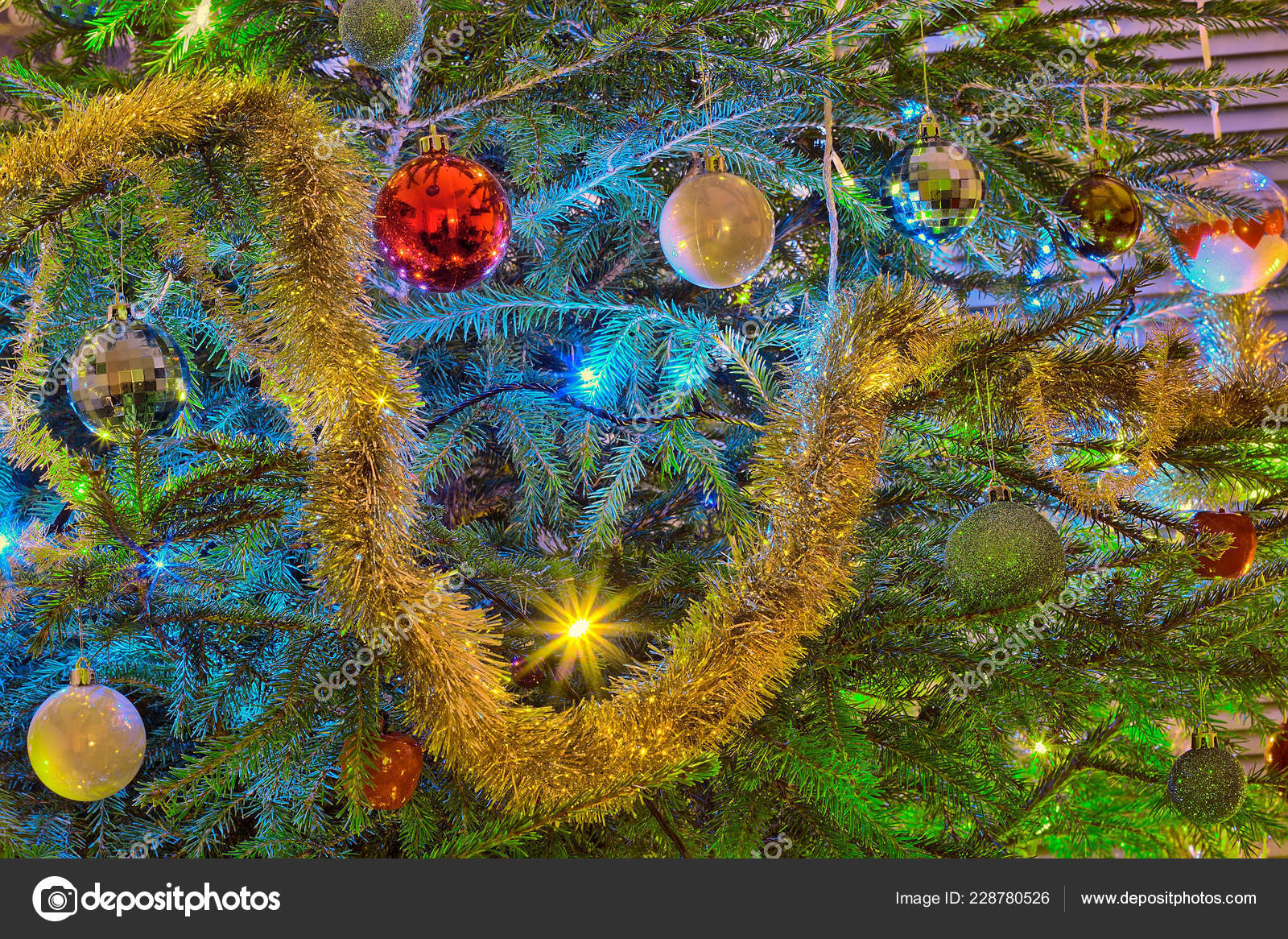 Christmas Decorations Christmas Tree Looking Happy Smiley Face