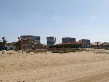  Huelva İspanya Punta Umbra eyaletinin Nice plaj.