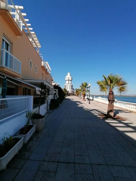 Fyren Isla Cristina Provinsen Huelva Spanien — Stockfoto
