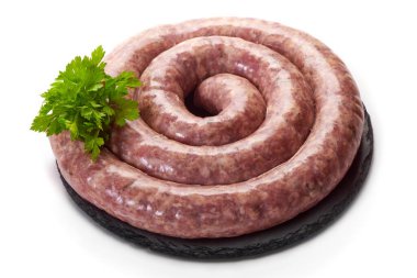 sarmal ızgara sosis beyaz arka planda izole