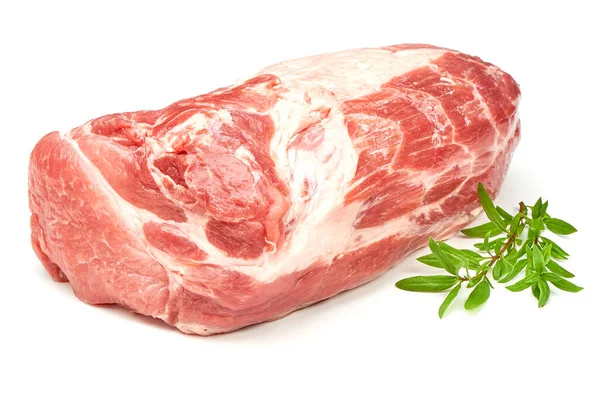 Сырое Мясо Свинины Изолированное Белом Фоне — стоковое фото