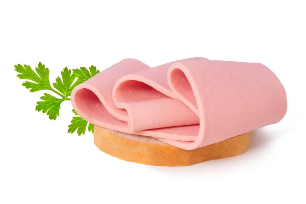 Haşlanmış Sosisli Sandviç Maydanoz - Stok İmaj