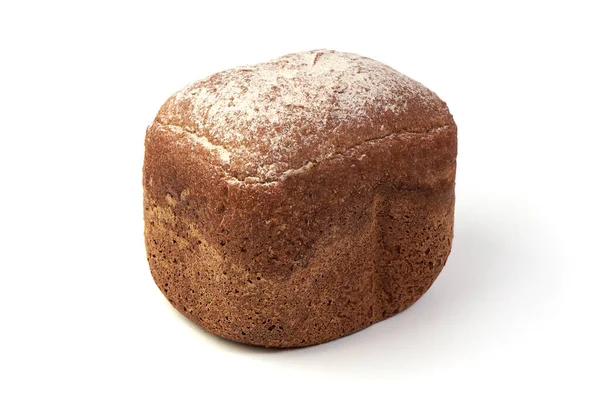 Свежеиспеченный Домашний Хлеб Изолированный Белом Фоне — стоковое фото