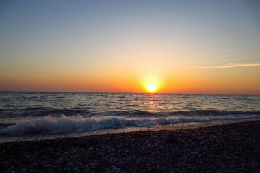 Gün batımının güzel manzarası