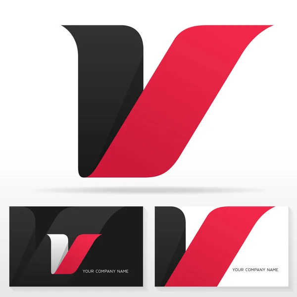 の文字ロゴ アイコン デザイン テンプレートです ビジネス カードのテンプレート ベクトル図 — ストックベクタ