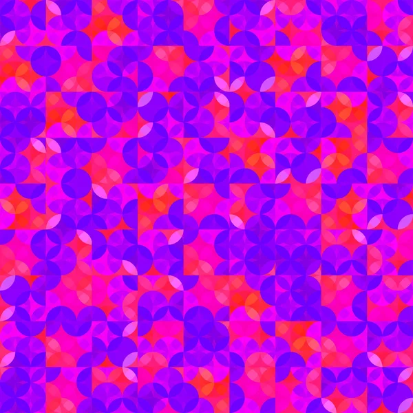 Patrón Sin Costura Abstracto Con Círculos Colores Violetas Ilustración Vector — Vector de stock