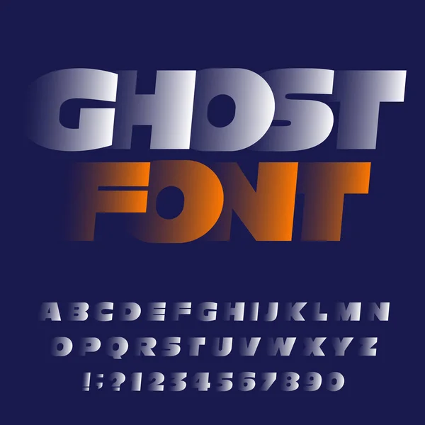 Abstract Alfabet Lettertype Moderne Vetgedrukte Letters Cijfers Symbolen Vector Lettertype — Stockvector