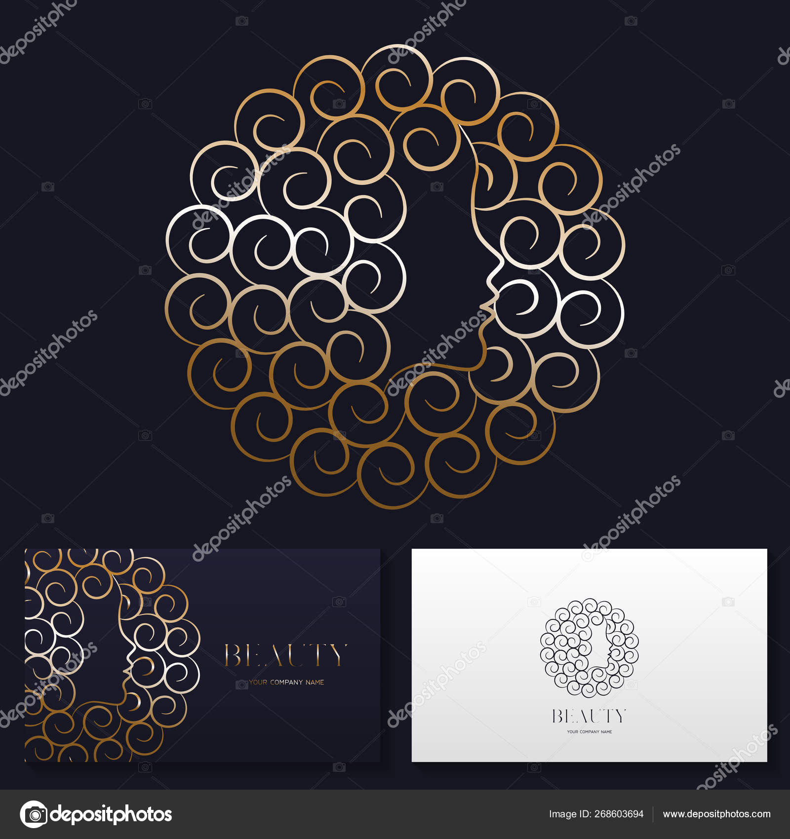 Beauty Salon Hair Salon Logo Design Vector Sign Woman Face Stock Vector Image by ©Epifantsev #268603694 Beauty Salon Hair Salon Logo Design Vector Sign Woman Face Stock Vector Image by ©Epifantsev #268603694
